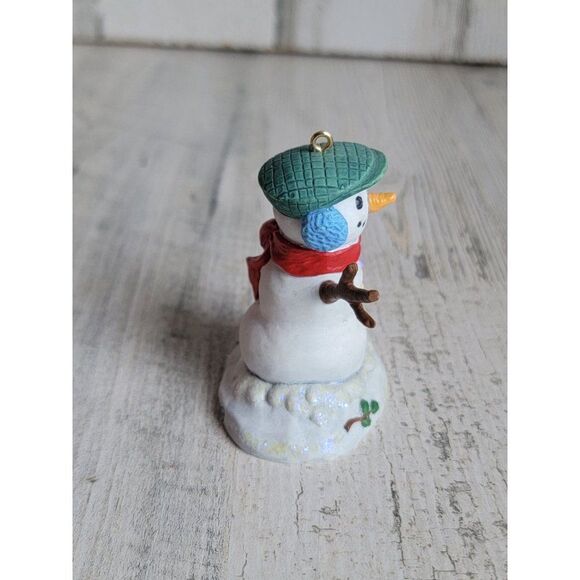 Hallmark collectors club snowman 2002 ornament Xmas glitter - Picture 5 of 6
